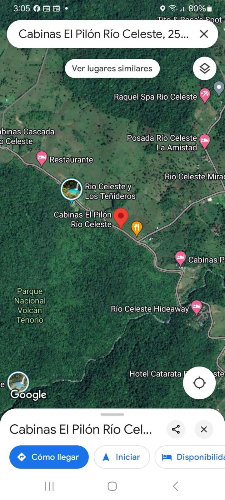 Cabinas El Pilon Rio Celeste Exteriör bild